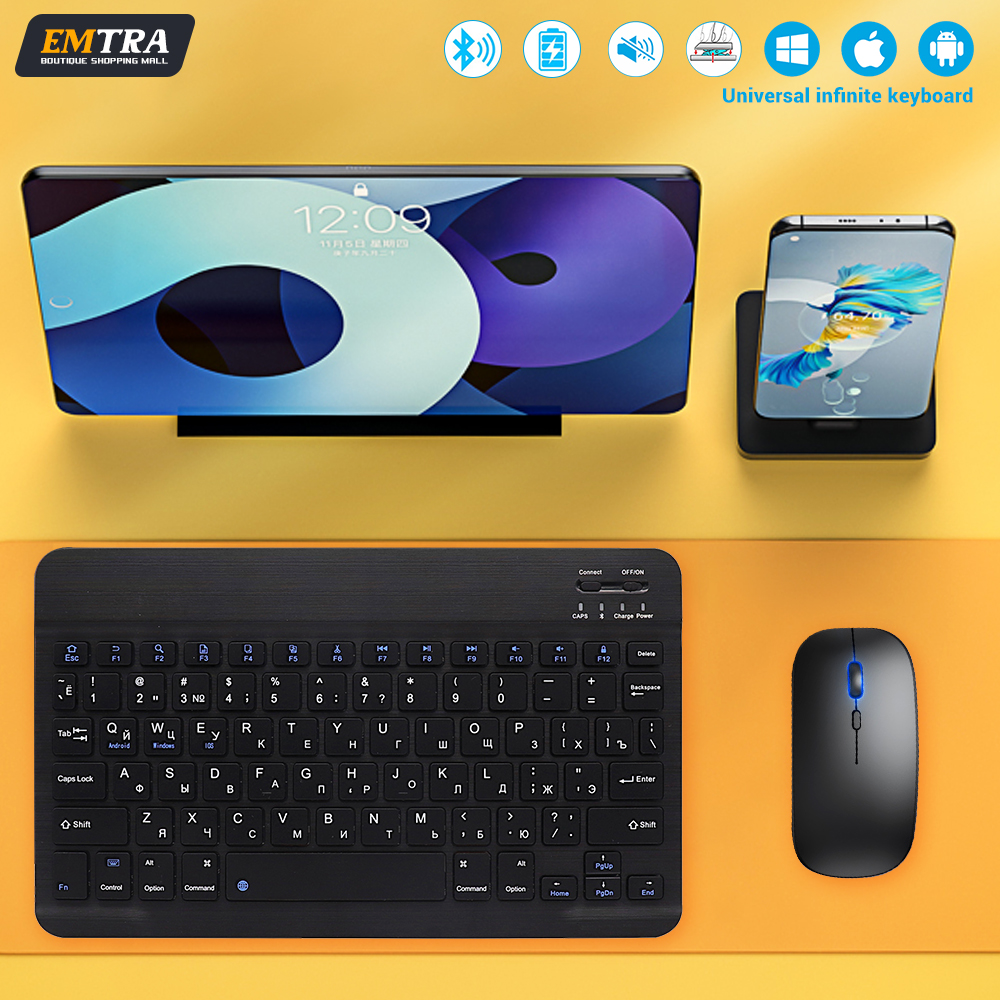 Gaming Keyboard Mouse Combo - Bluetooth Keyboard and Mouse For iPad