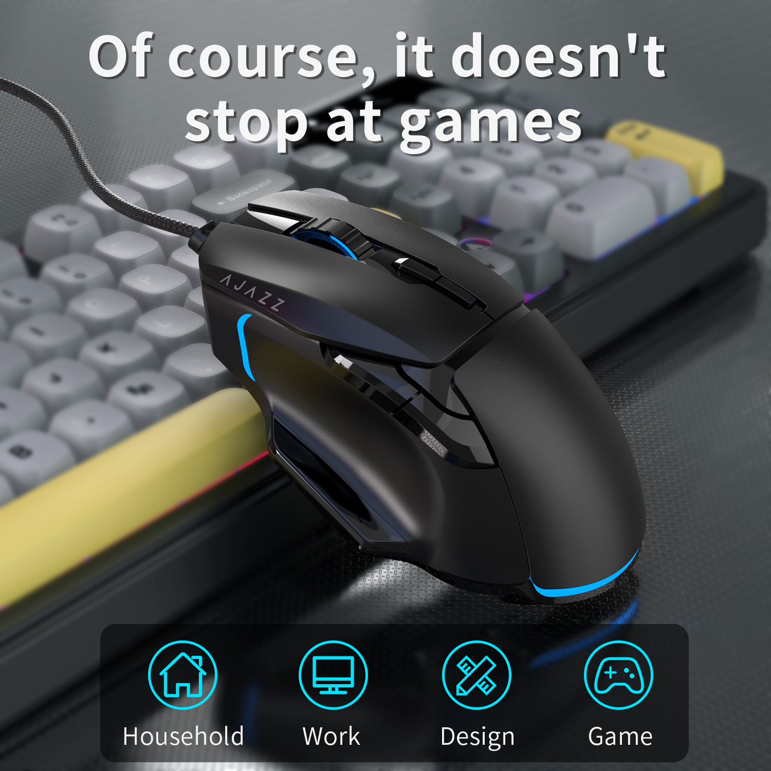 AJAZZ AT120 Bundle: Gaming Key - مراجعة Keyboard Mouse Bundle Gaming وسعره