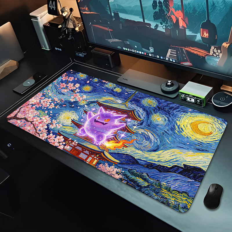 Anime Mouse Pad Pokemon Gengar - مراجعة Gaming Keyboard Easy To Clean وسعره