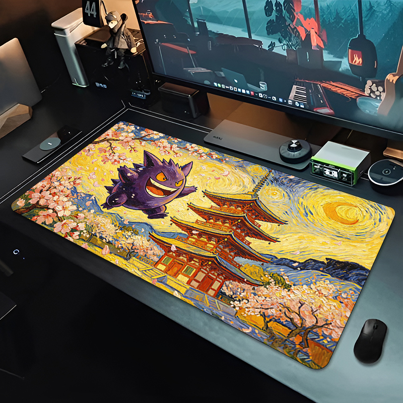 Anime Mouse Pad Pokemon Gengar - مراجعة Gaming Keyboard Easy To Clean وسعره