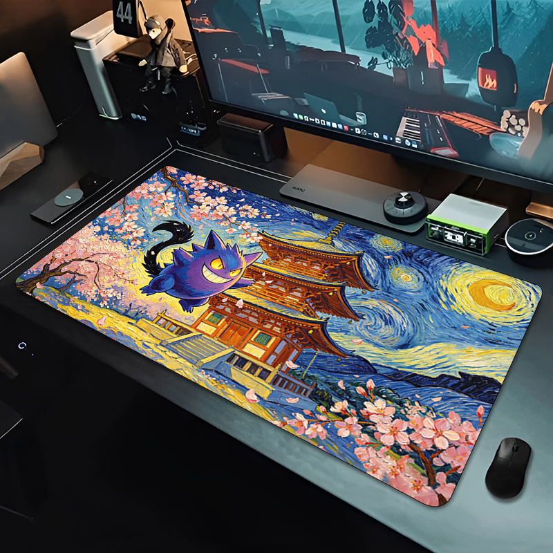 Anime Mouse Pad Pokemon Gengar - مراجعة Gaming Keyboard Easy To Clean وسعره