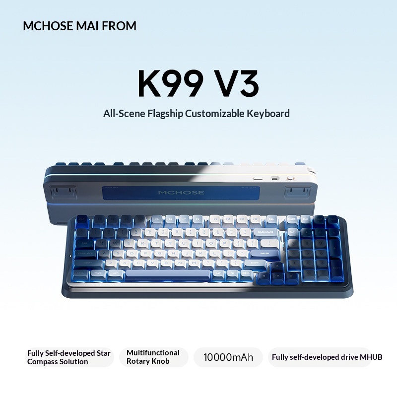 MCHOSE K99 V3 Customizable Mec - مراجعة Gaming Keyboard Mechanical وسعره