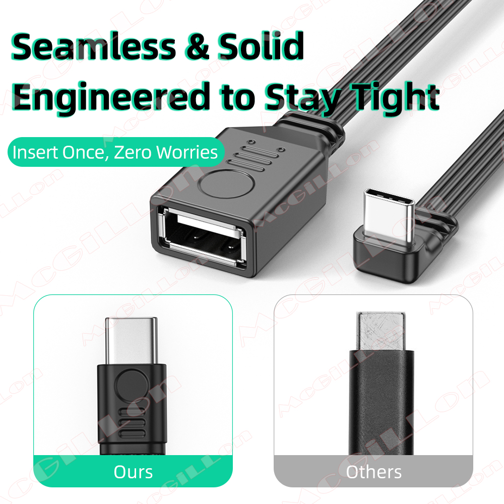OTG USB Type C Adapter Cable U - مراجعة Gaming Keyboard Type C وسعره