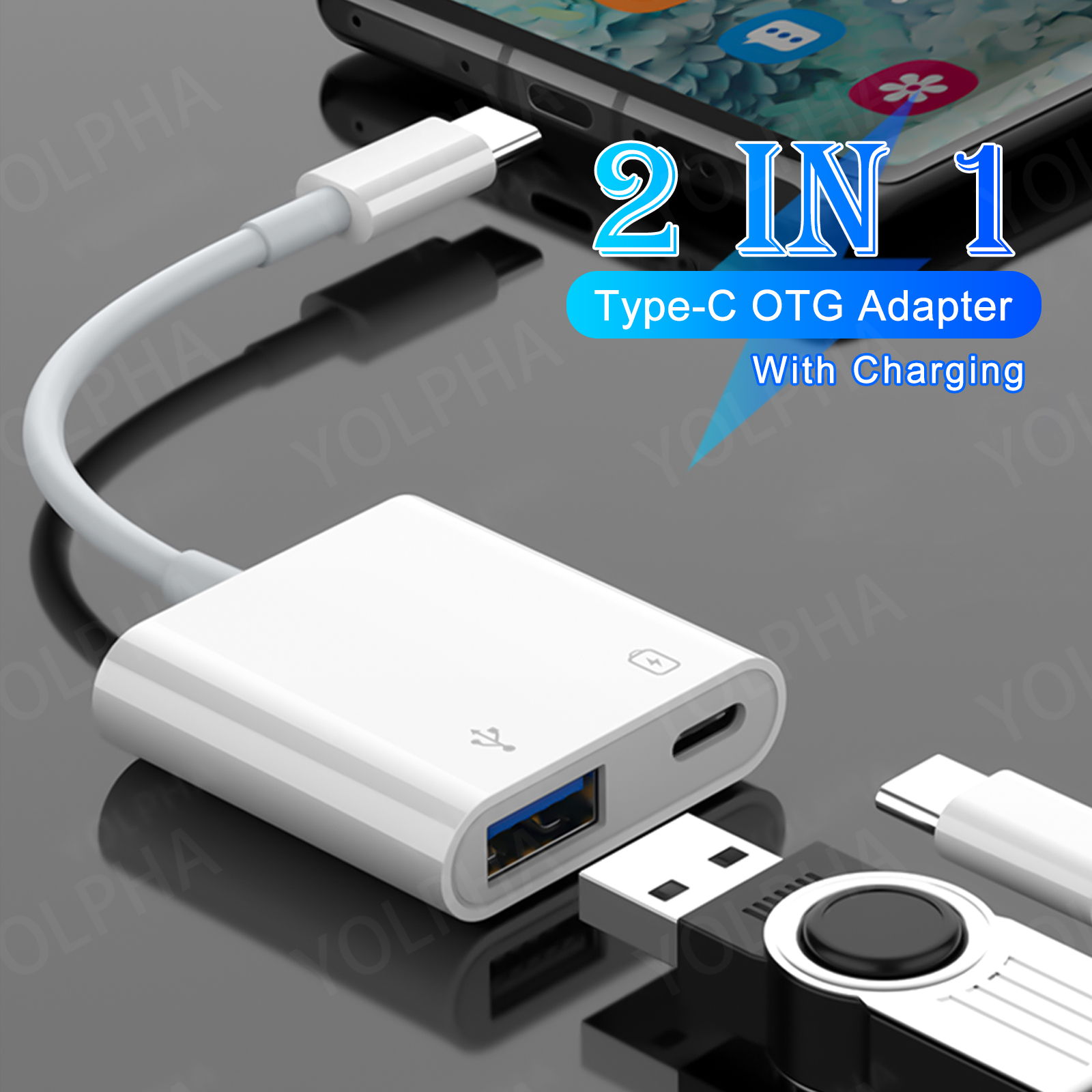 Type c To USB OTG Converter Ad - مراجعة Gaming Keyboard Type C وسعره