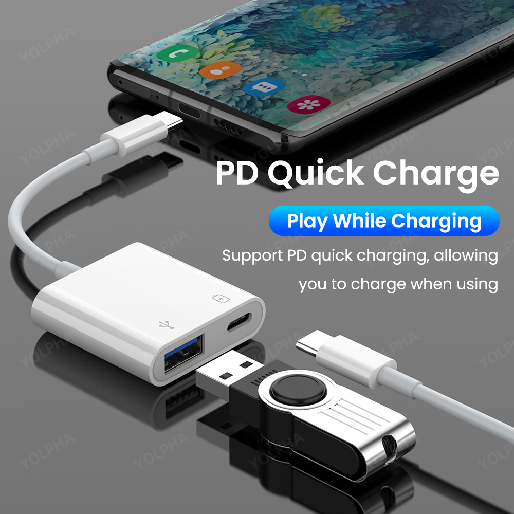 Type c To USB OTG Converter Ad - مراجعة Gaming Keyboard Type C وسعره