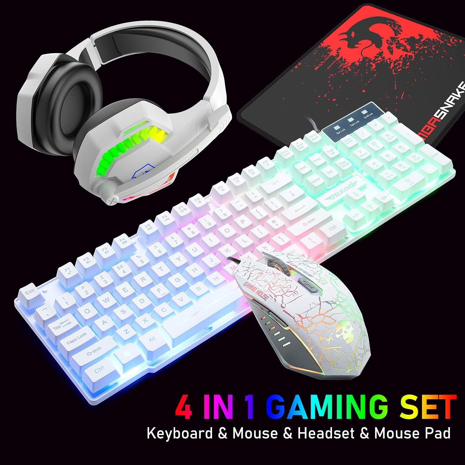 MAMBASNAKE T11 UK 100% Gaming  - مراجعة Gaming Keyboard Mouse Combo وسعره