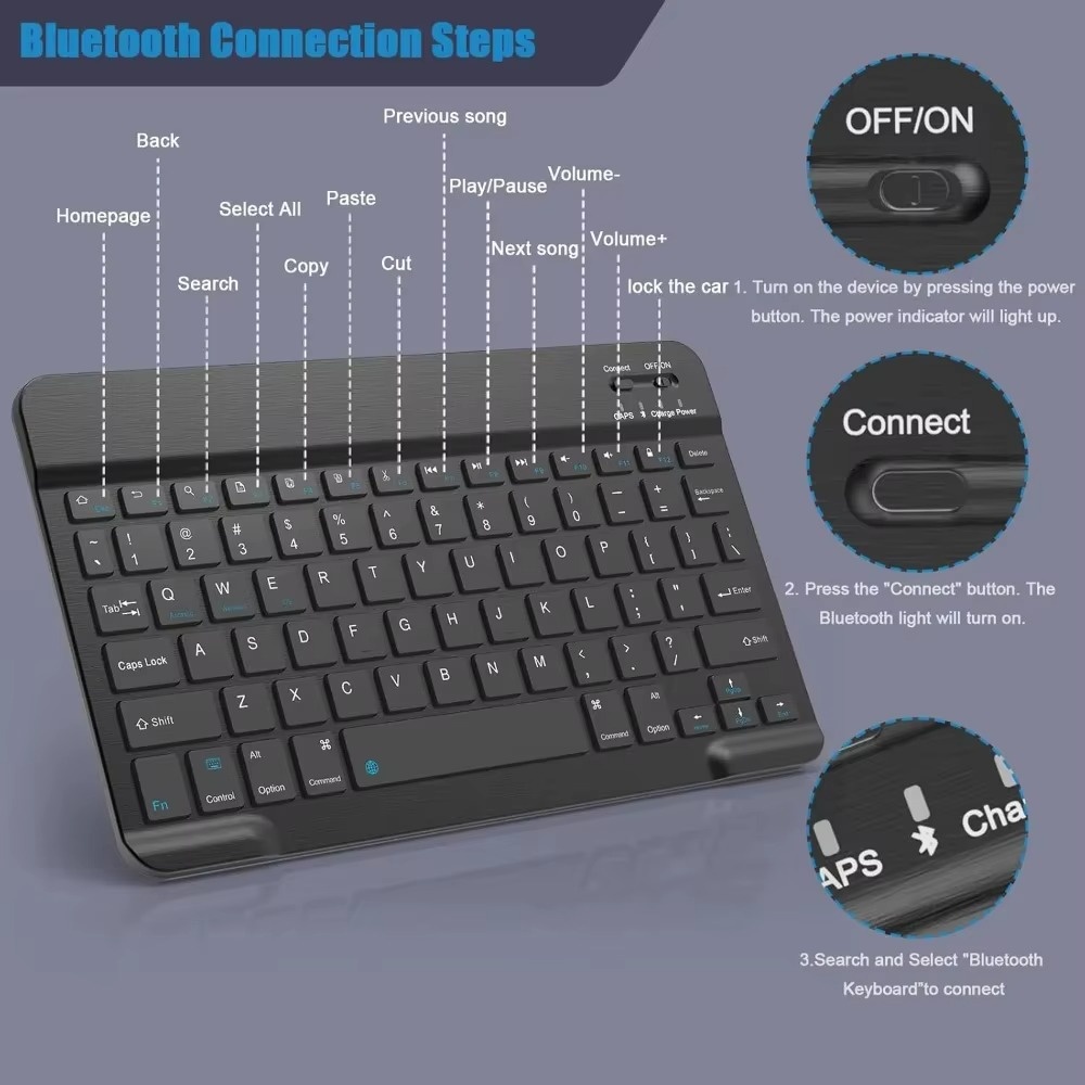 Bluetooth 5.0 Wireless Keyboar - مراجعة Gaming Keyboard Wireless وسعره