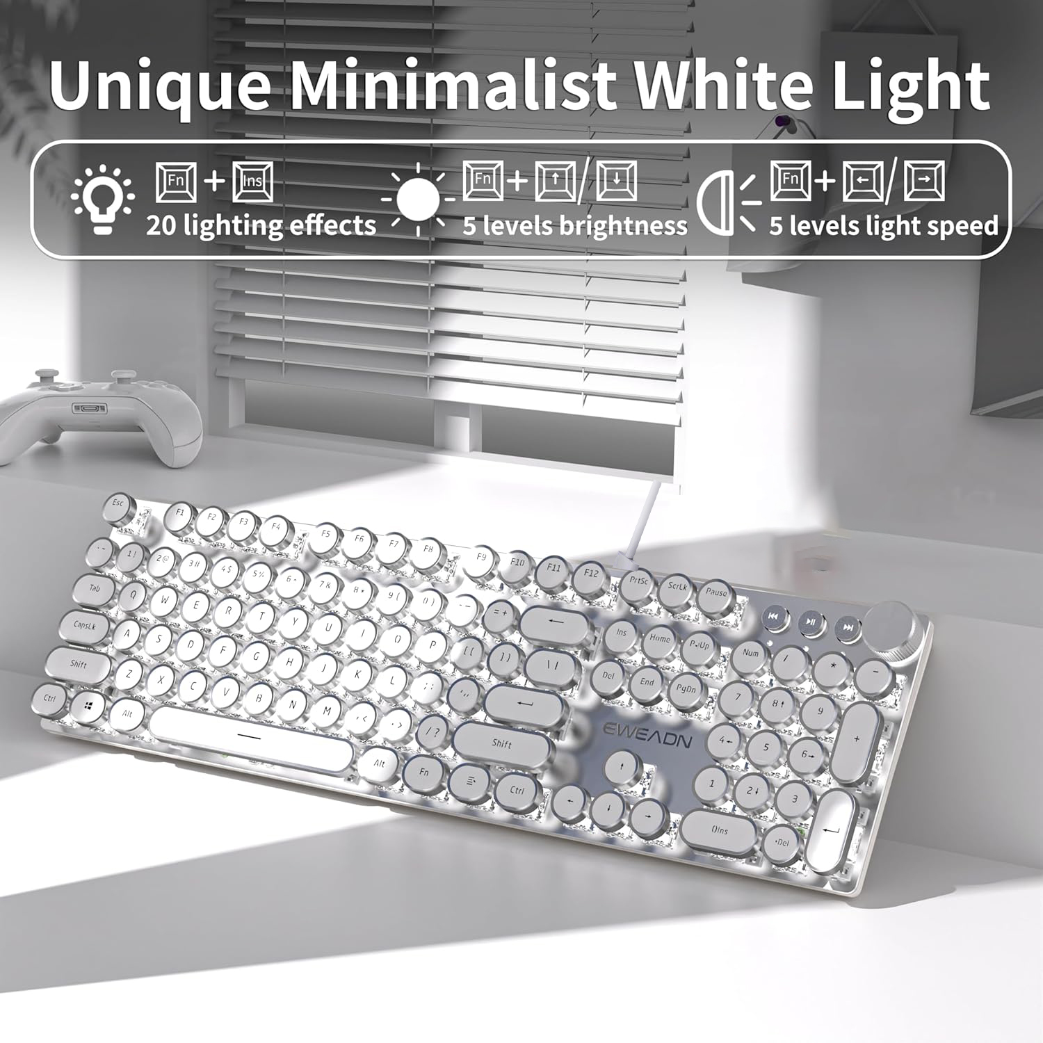 EWEADN Wired Mechanical Keyboa - مراجعة Gaming Keyboard Mechanical وسعره