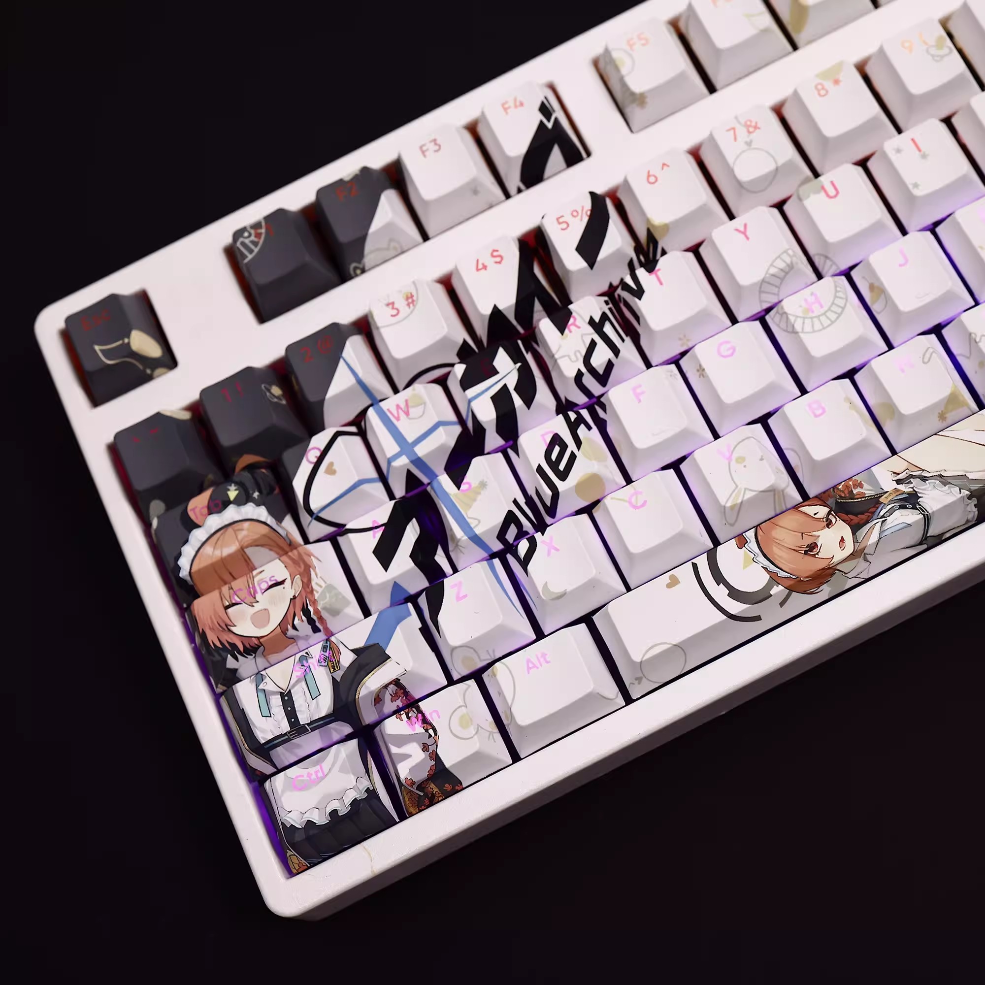 108 Keys/set Blue Archive Mika - مراجعة Gaming Keyboard Blue وسعره