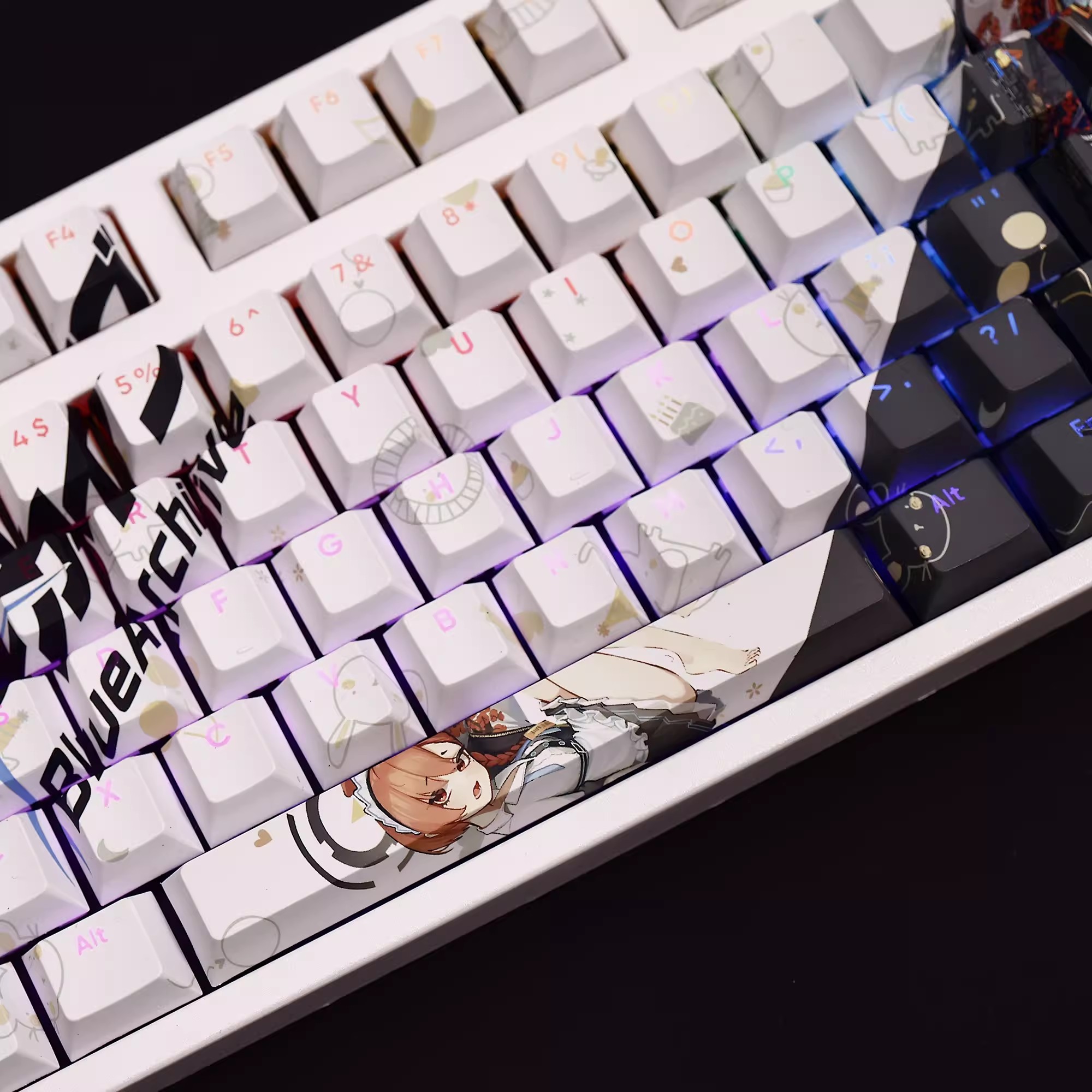 108 Keys/set Blue Archive Mika - مراجعة Gaming Keyboard Blue وسعره