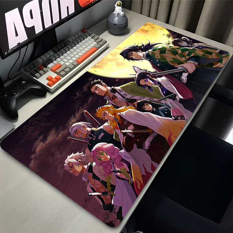 Mousepad Anime D-demon Slayer  - مراجعة Gaming Keyboard He وسعره