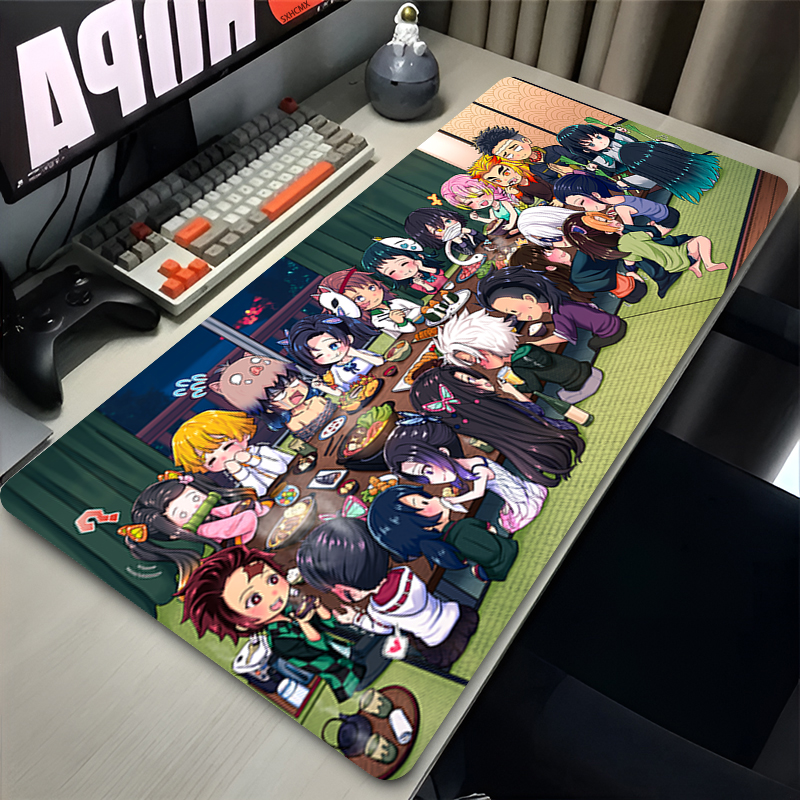 Mousepad Anime D-demon Slayer  - مراجعة Gaming Keyboard He وسعره