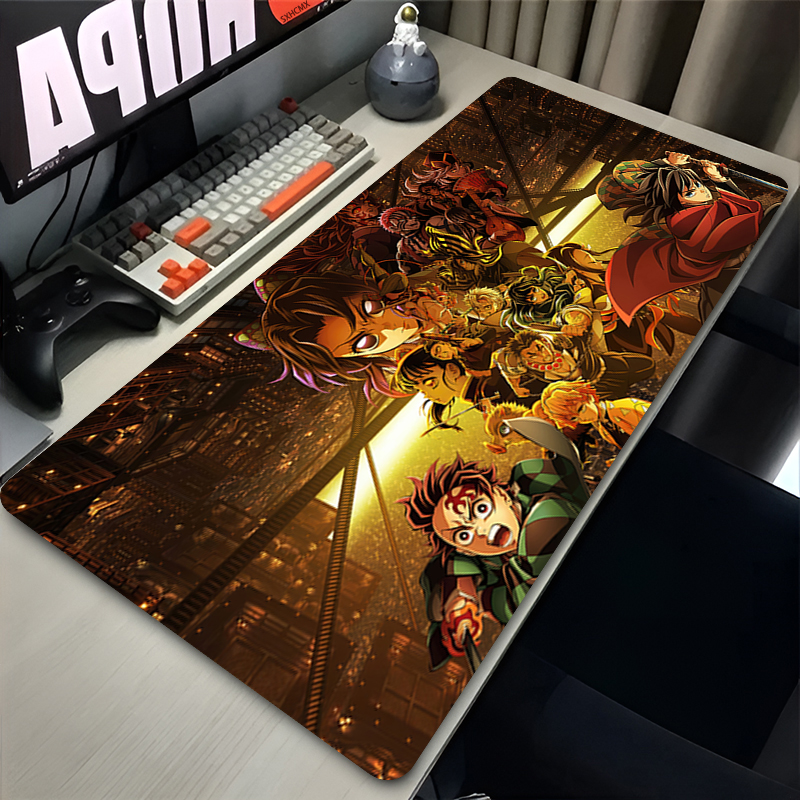 Mousepad Anime D-demon Slayer  - مراجعة Gaming Keyboard He وسعره
