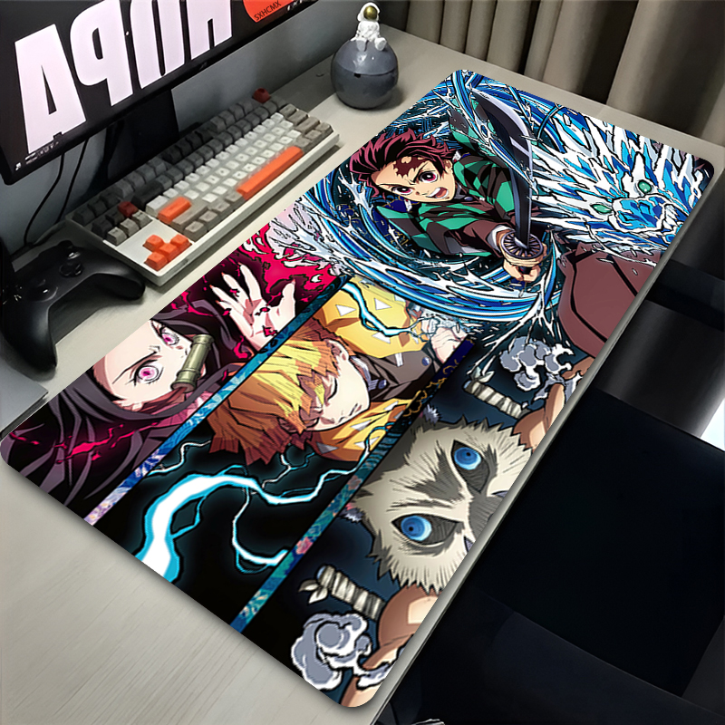 Mousepad Anime D-demon Slayer  - مراجعة Gaming Keyboard He وسعره