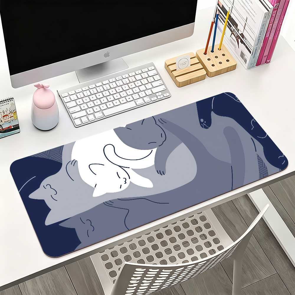 Cute Blue Cat Y-yuzZzil feline - مراجعة Gaming Keyboard Blue وسعره