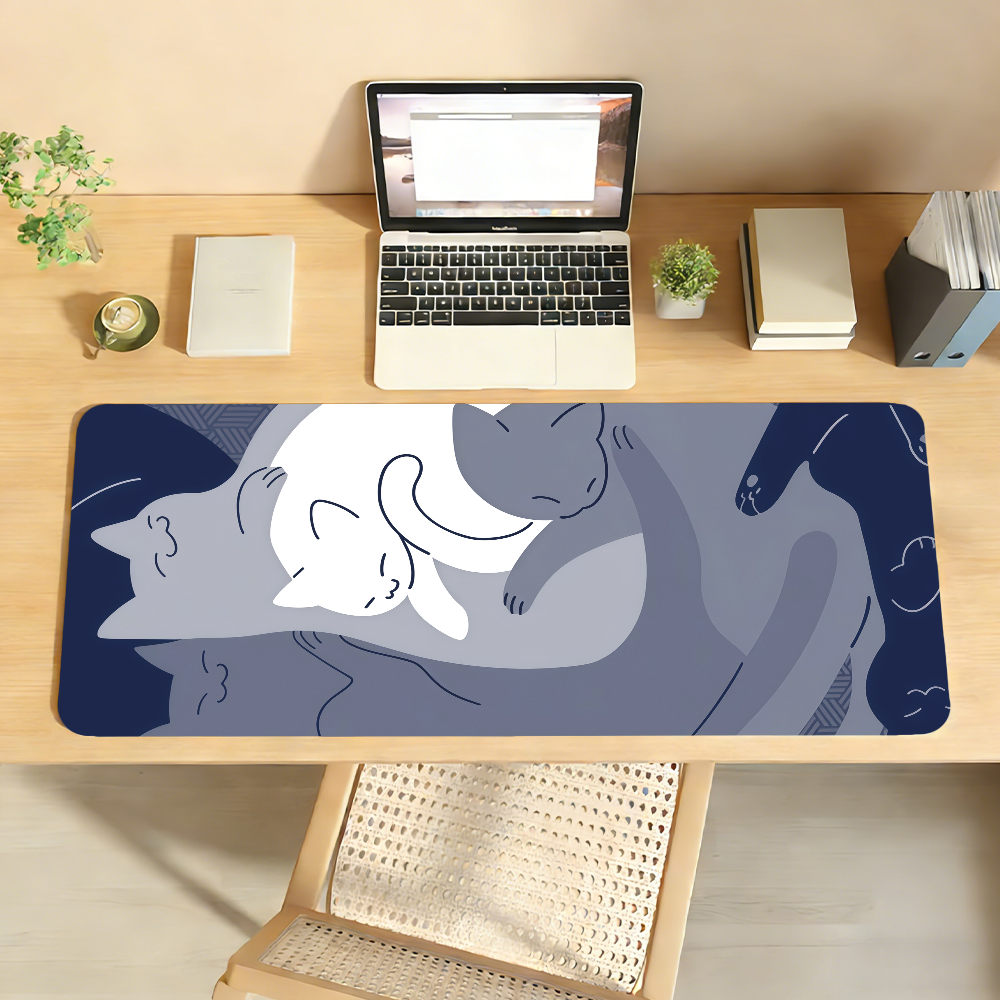 Cute Blue Cat Y-yuzZzil feline - مراجعة Gaming Keyboard Blue وسعره