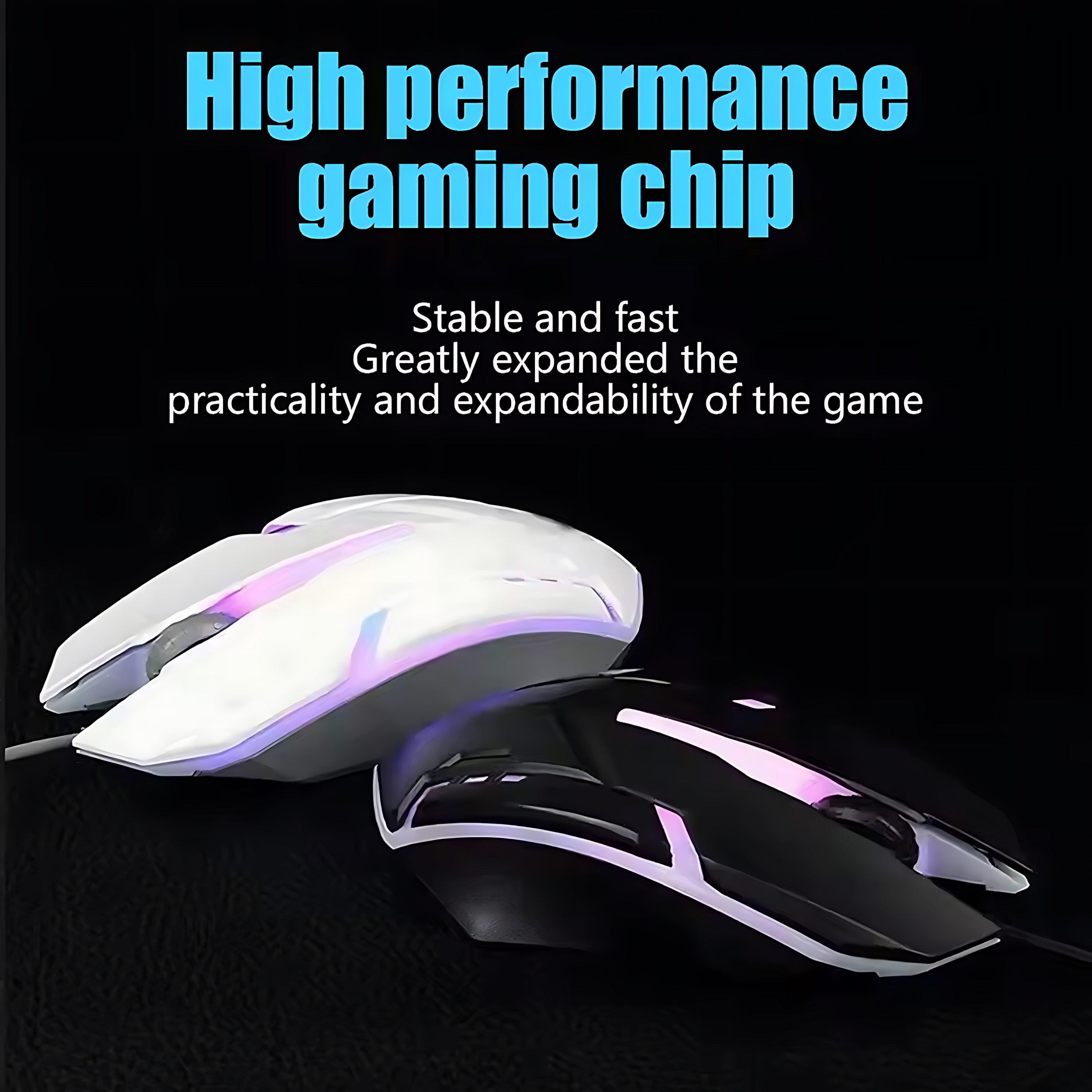 Rainbow Backlit Wired Keyboard - مراجعة Gaming Keyboard Mouse Combo وسعره
