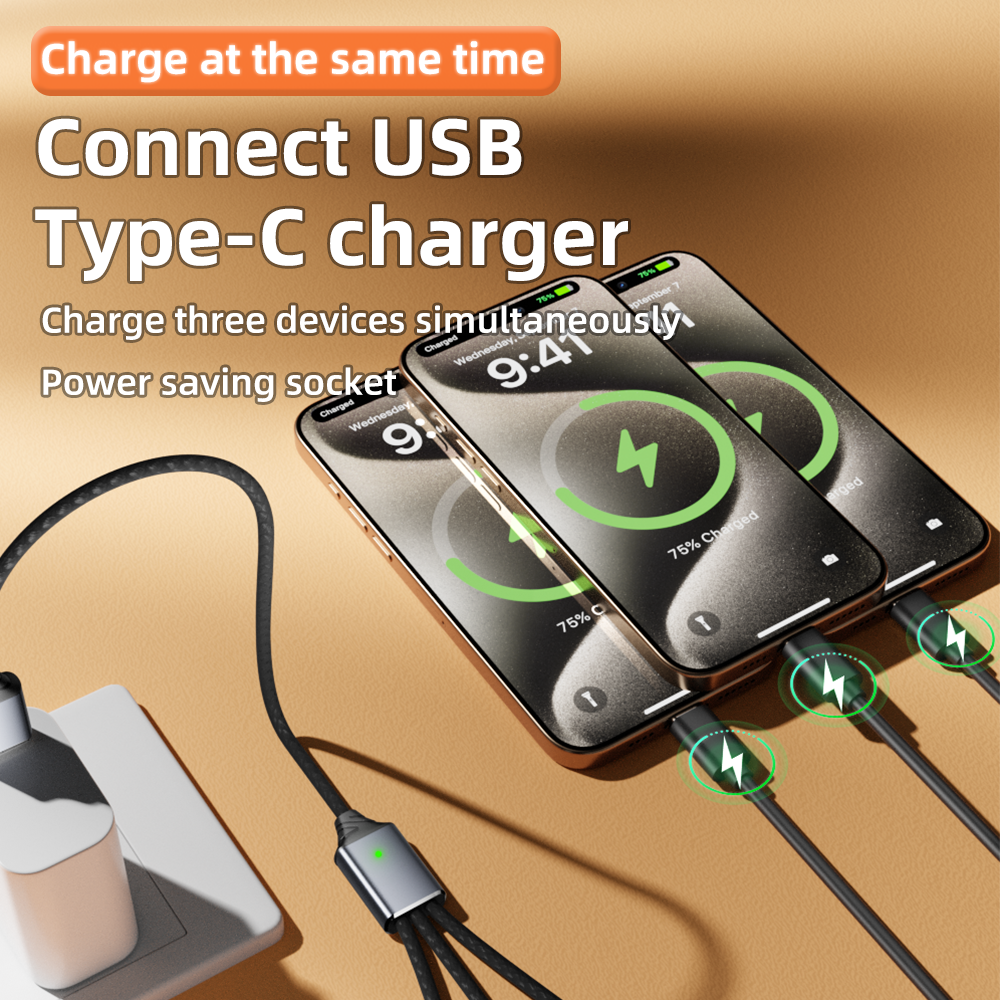 USB splitter cable 1-in-3outpu - مراجعة Gaming Keyboard Type C وسعره