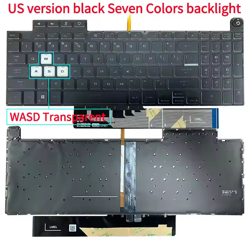 US Layout Keyboard With Backli - مراجعة Gaming Keyboard Asus وسعره