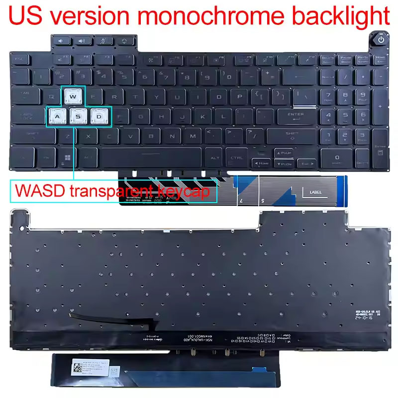 US Layout Keyboard With Backli - مراجعة Gaming Keyboard Asus وسعره