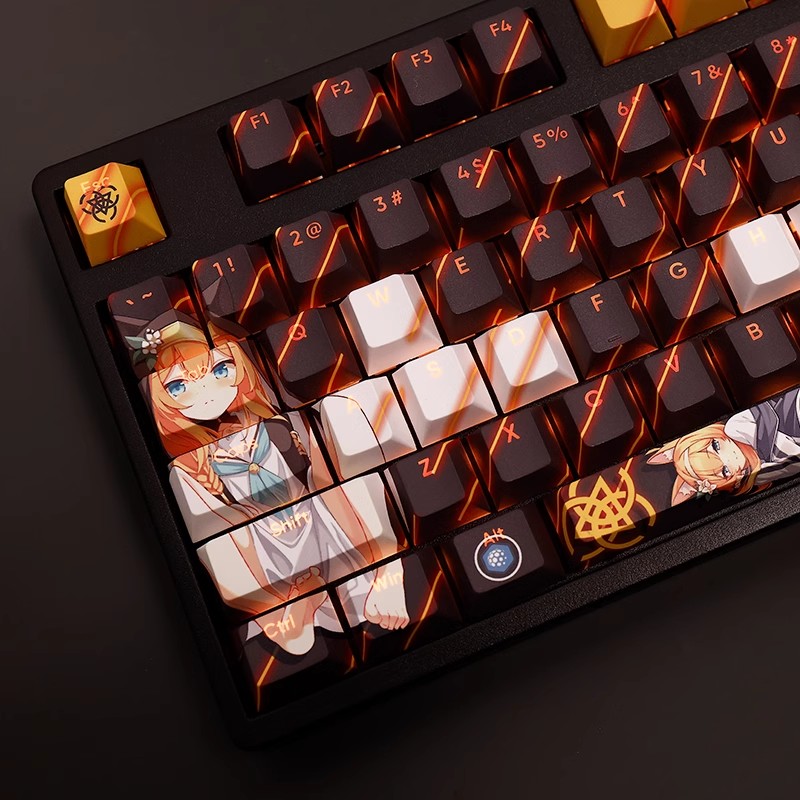 108 Keys/set Blue Archive Loch - مراجعة Gaming Keyboard Blue وسعره