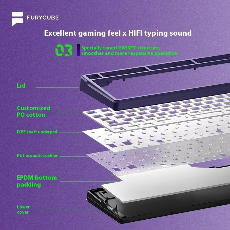FURYCUBE K99pro Wireless Gamin - مراجعة Gaming Keyboard Mechanical وسعره