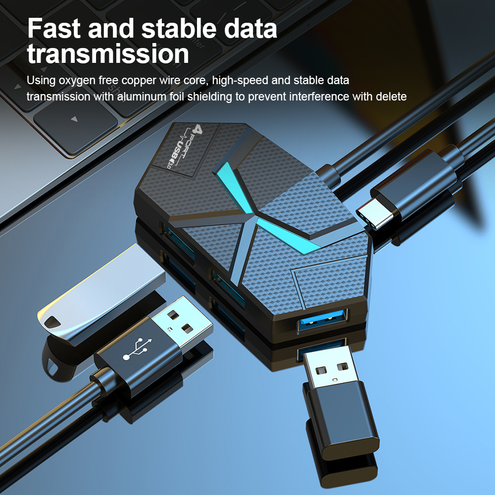 7 Ports USB 3.0 HUB Type C Doc - مراجعة Gaming Keyboard Type C وسعره