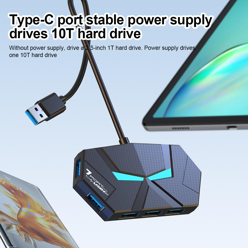 7 Ports USB 3.0 HUB Type C Doc - مراجعة Gaming Keyboard Type C وسعره