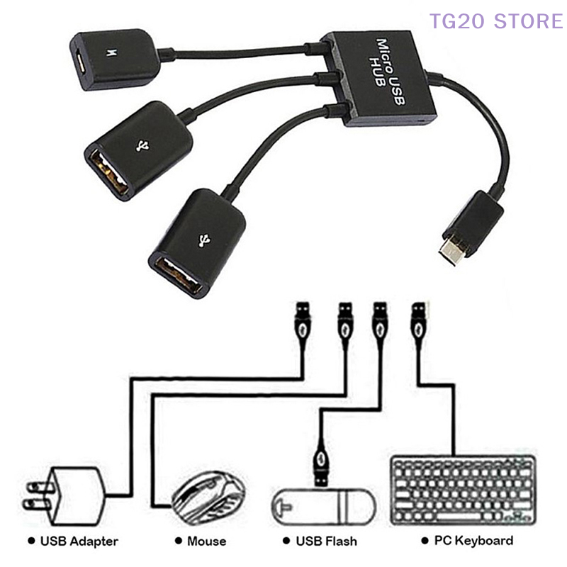 3in1 Micro USB To 2 OTG 3 Port - مراجعة Gaming Keyboard Type C وسعره