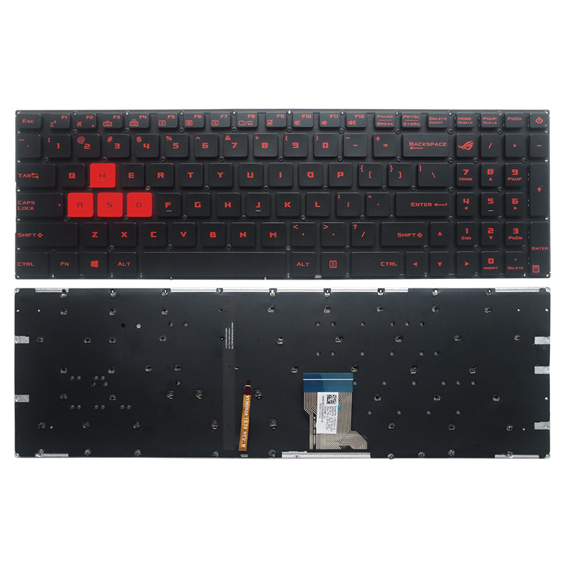 GZEELE English US Backlit Lapt - مراجعة Gaming Keyboard Asus وسعره