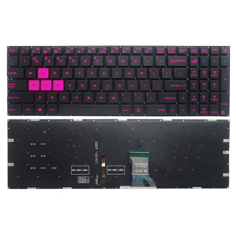 GZEELE English US Backlit Lapt - مراجعة Gaming Keyboard Asus وسعره