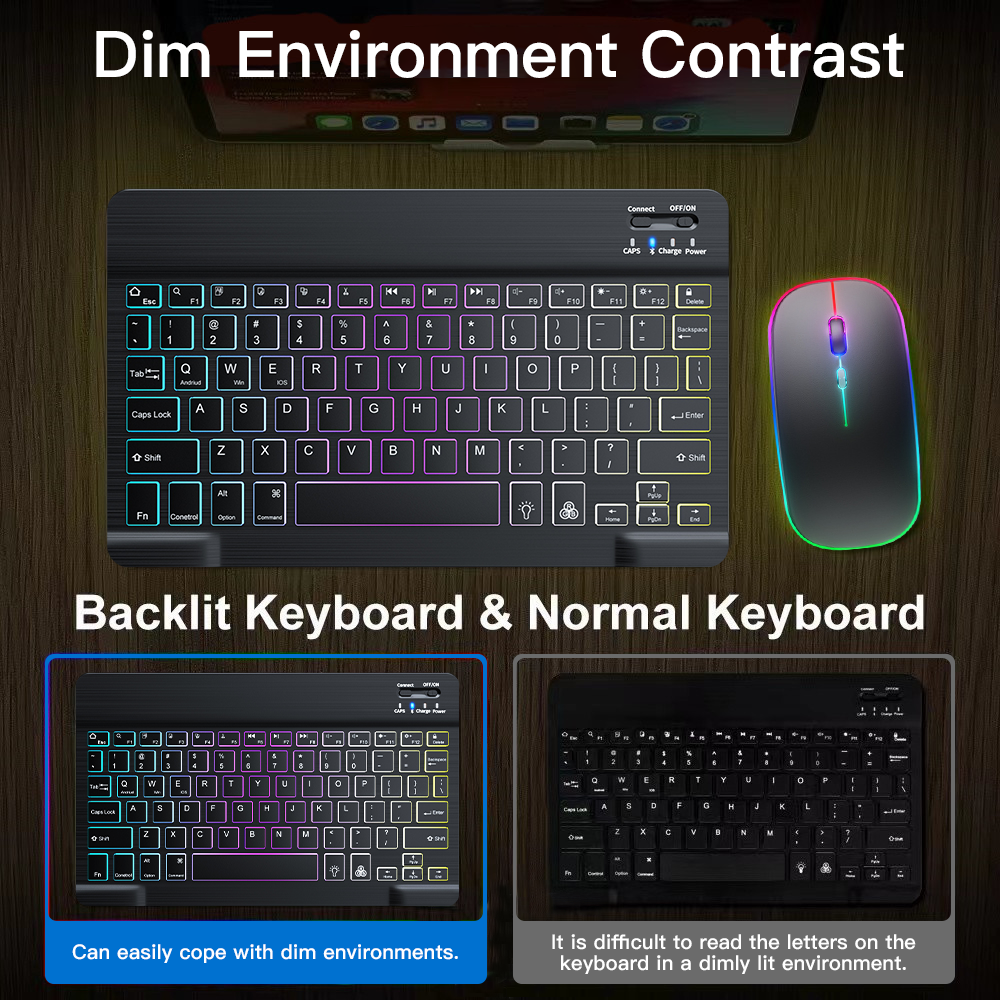 Backlit Backlight Bluetooth Ke - مراجعة Gaming Keyboard Wireless وسعره