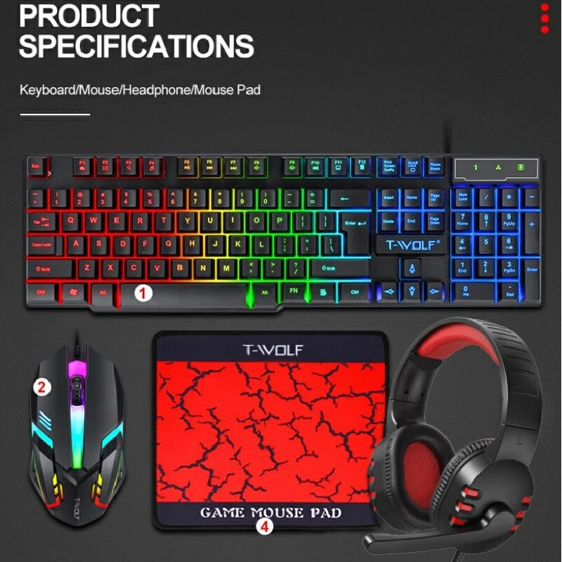 Spanish Russian Keyboard Layou - مراجعة Gaming Keyboard And Mouse Combo وسعره