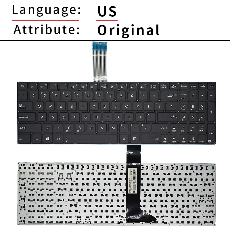 US/RU/Russian Laptop Keyboard  - مراجعة Gaming Keyboard Asus وسعره