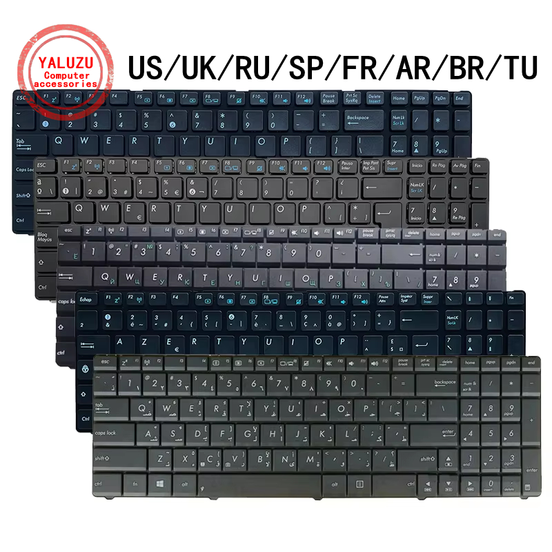 US/UK/RU/SP/FR/AR/BR/TU Laptop - مراجعة Gaming Keyboard Asus وسعره