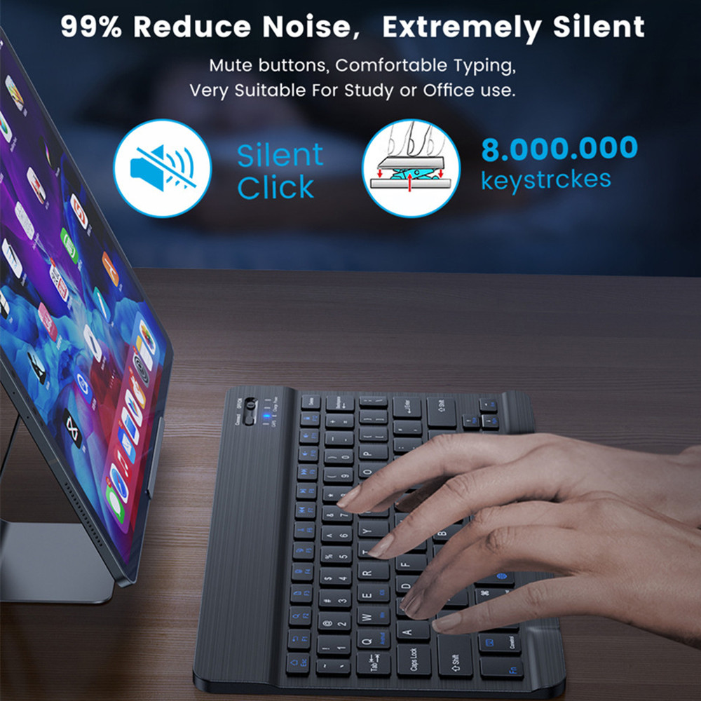 10 lnch Wireless  Bluetooth Mi - مراجعة Gaming Keyboard Wireless وسعره