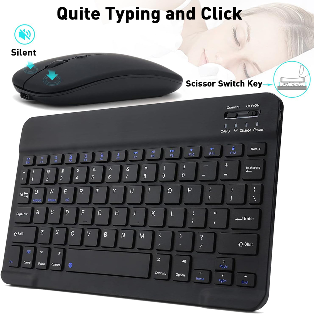 10 lnch Wireless  Bluetooth Mi - مراجعة Gaming Keyboard Wireless وسعره