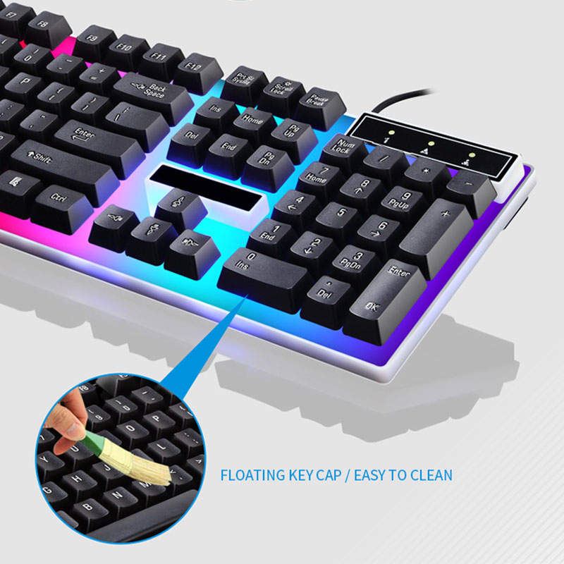 RGB Gaming Keyboard Gamer Keyb - مراجعة Gaming Keyboard And Mouse Combo وسعره