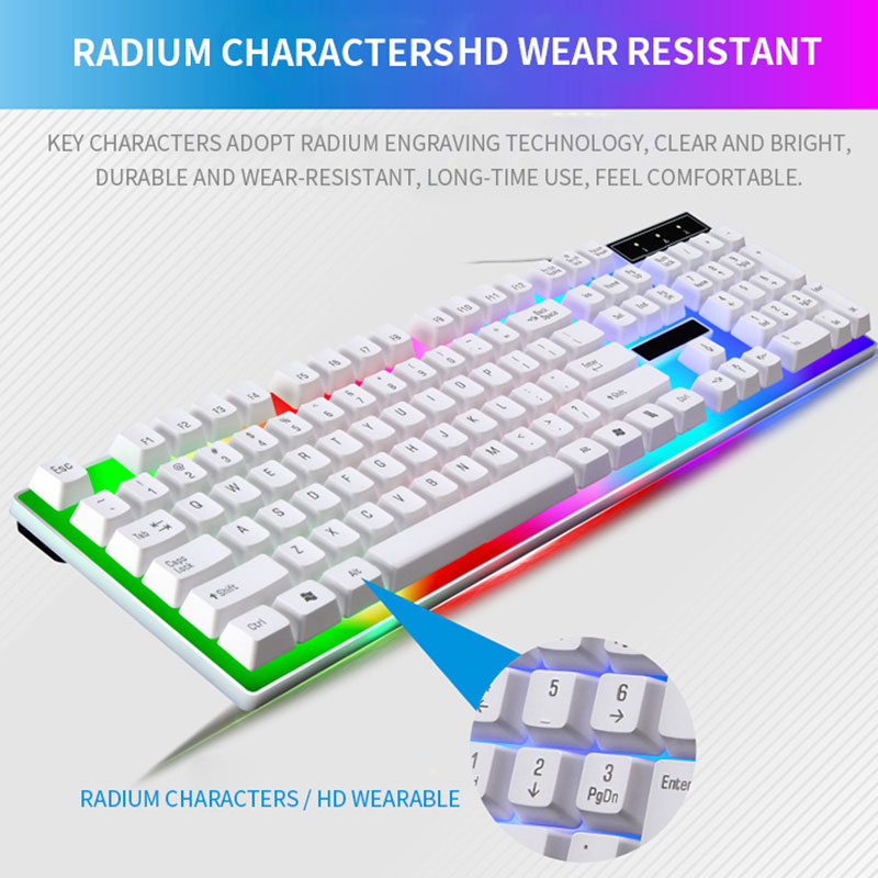RGB Gaming Keyboard Gamer Keyb - مراجعة Gaming Keyboard And Mouse Combo وسعره