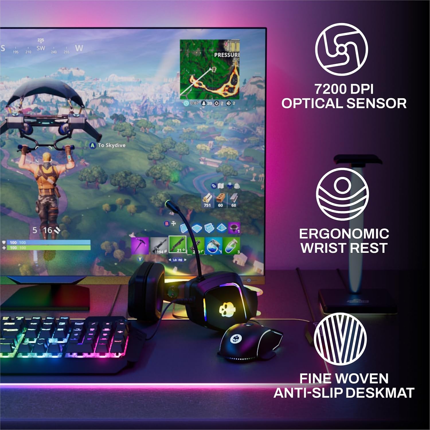 6-Piece RGB Gaming Bundle: Mec - مراجعة Keyboard Mouse Bundle Gaming وسعره
