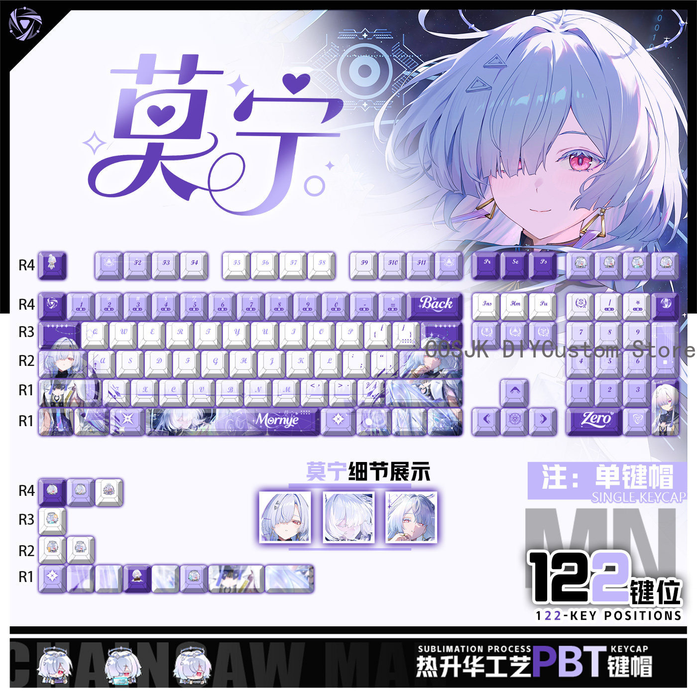 122 Keys Anime Mornye Wutherin - مراجعة Gaming Keyboard Mechanical وسعره