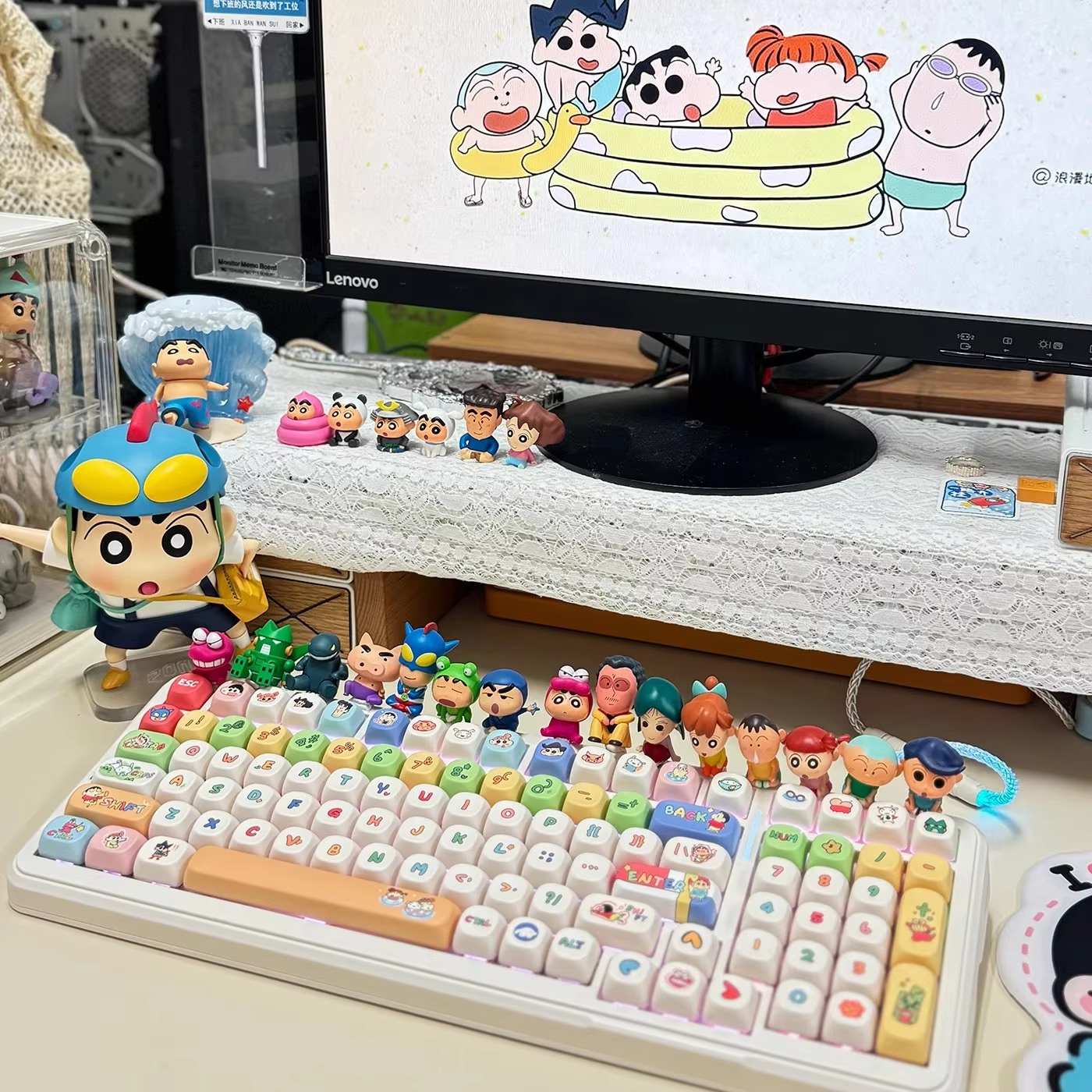 Crayon Shin-chan MOA Keycap Cu - مراجعة Gaming Keyboard Mechanical وسعره