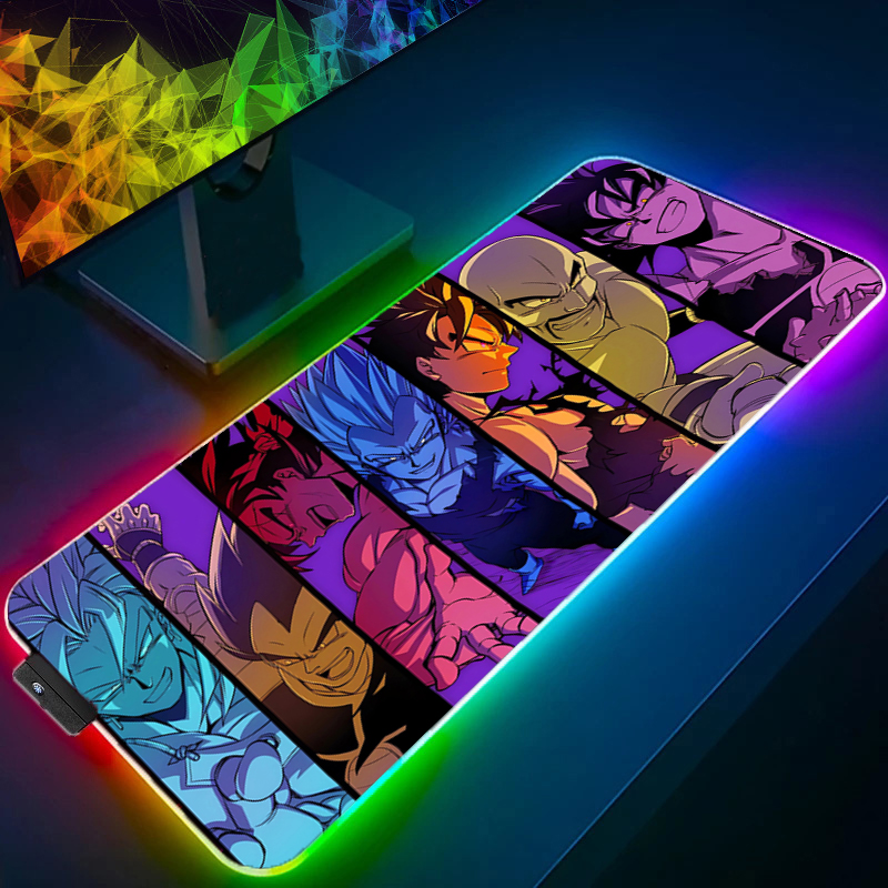 LED Mouse pad Dragon Ball Comp - مراجعة Gaming Keyboard He وسعره