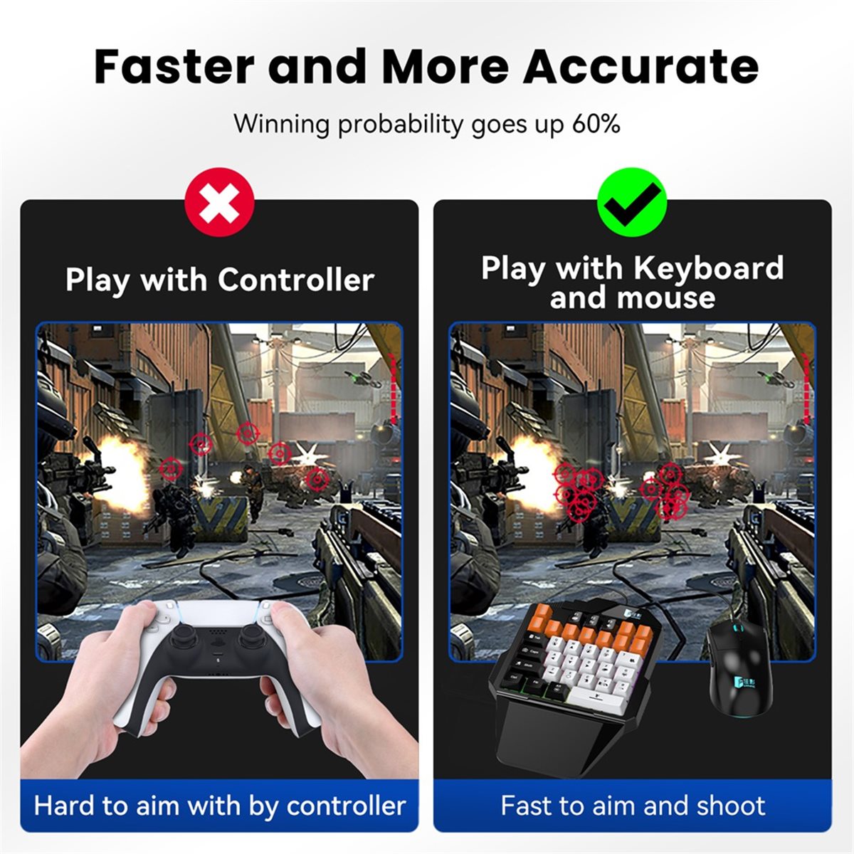 fine For PS5 Gaming Keyboard a - مراجعة Gaming Keyboard Type C وسعره