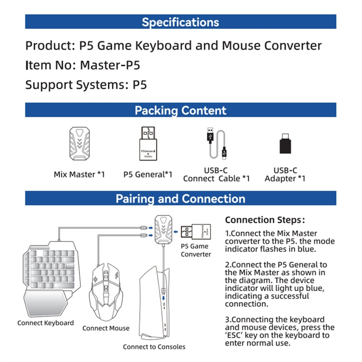 fine For PS5 Gaming Keyboard a - مراجعة Gaming Keyboard Type C وسعره