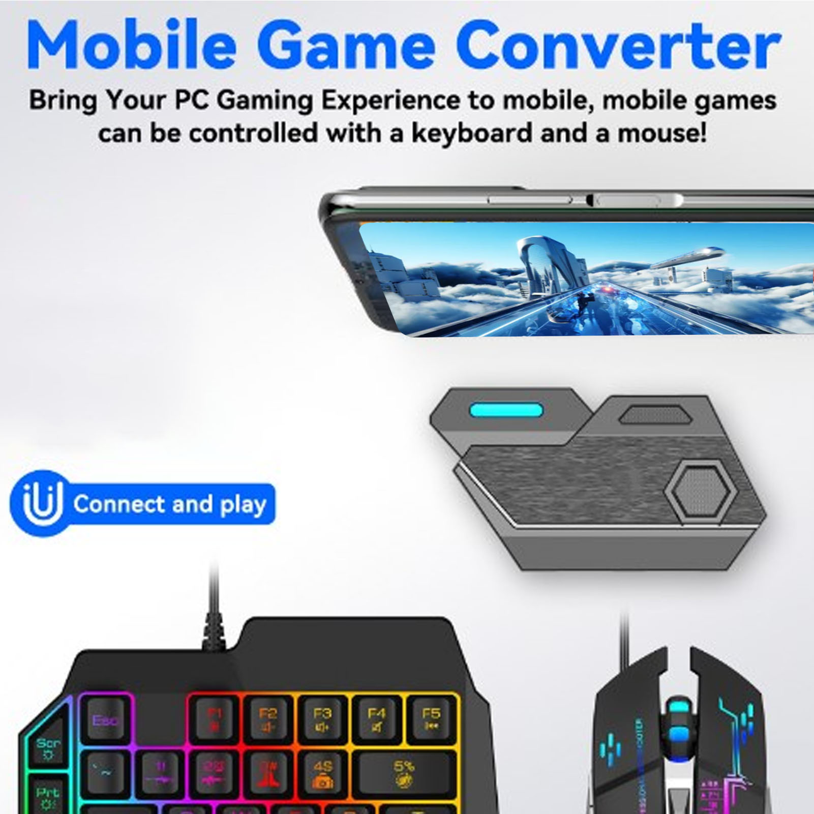 Mobile Game Combo Pack Bluetoo - مراجعة Gaming Keyboard Mouse Combo وسعره