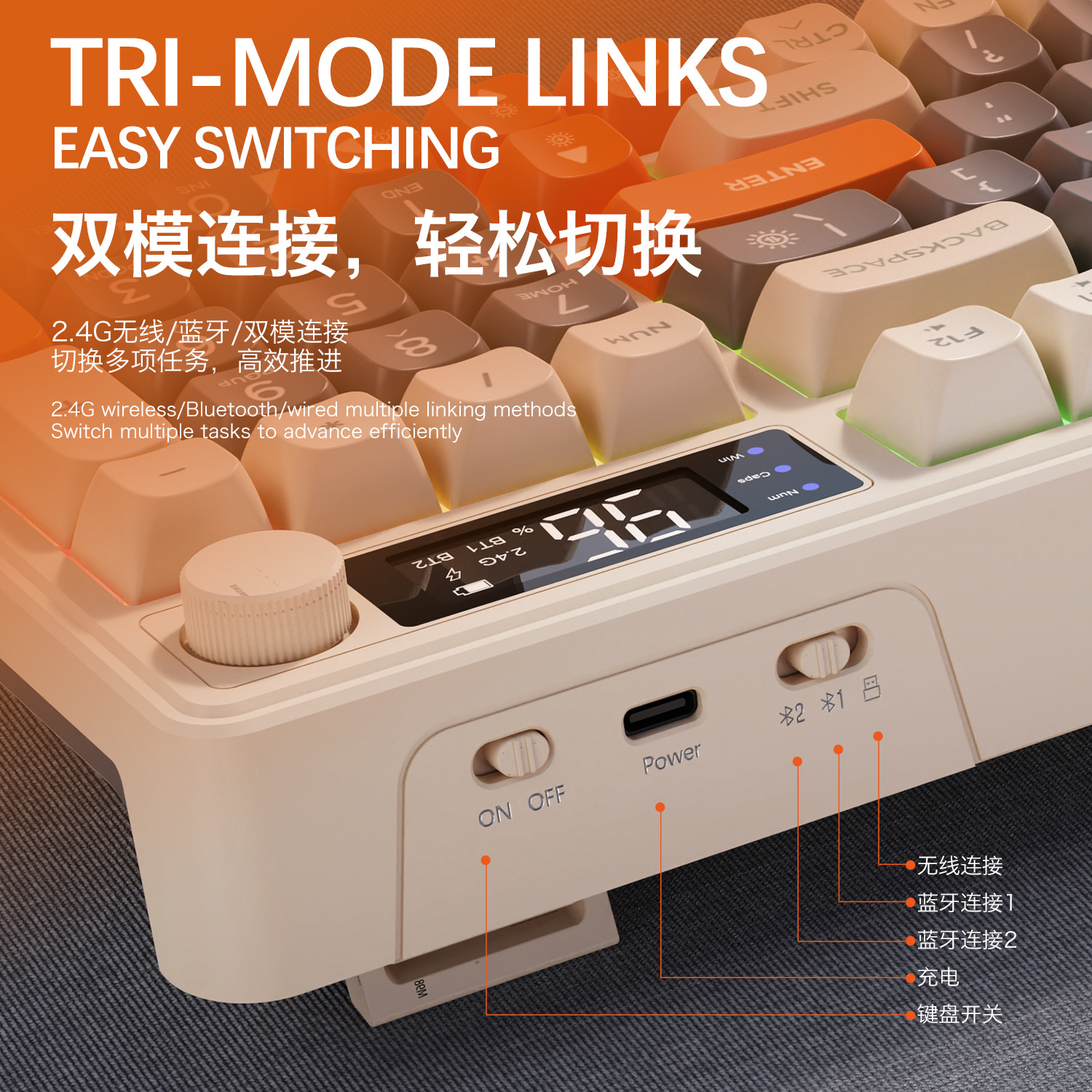 Hot Free Wolf T96 Wireless Dua - مراجعة Gaming Keyboard Mechanical وسعره