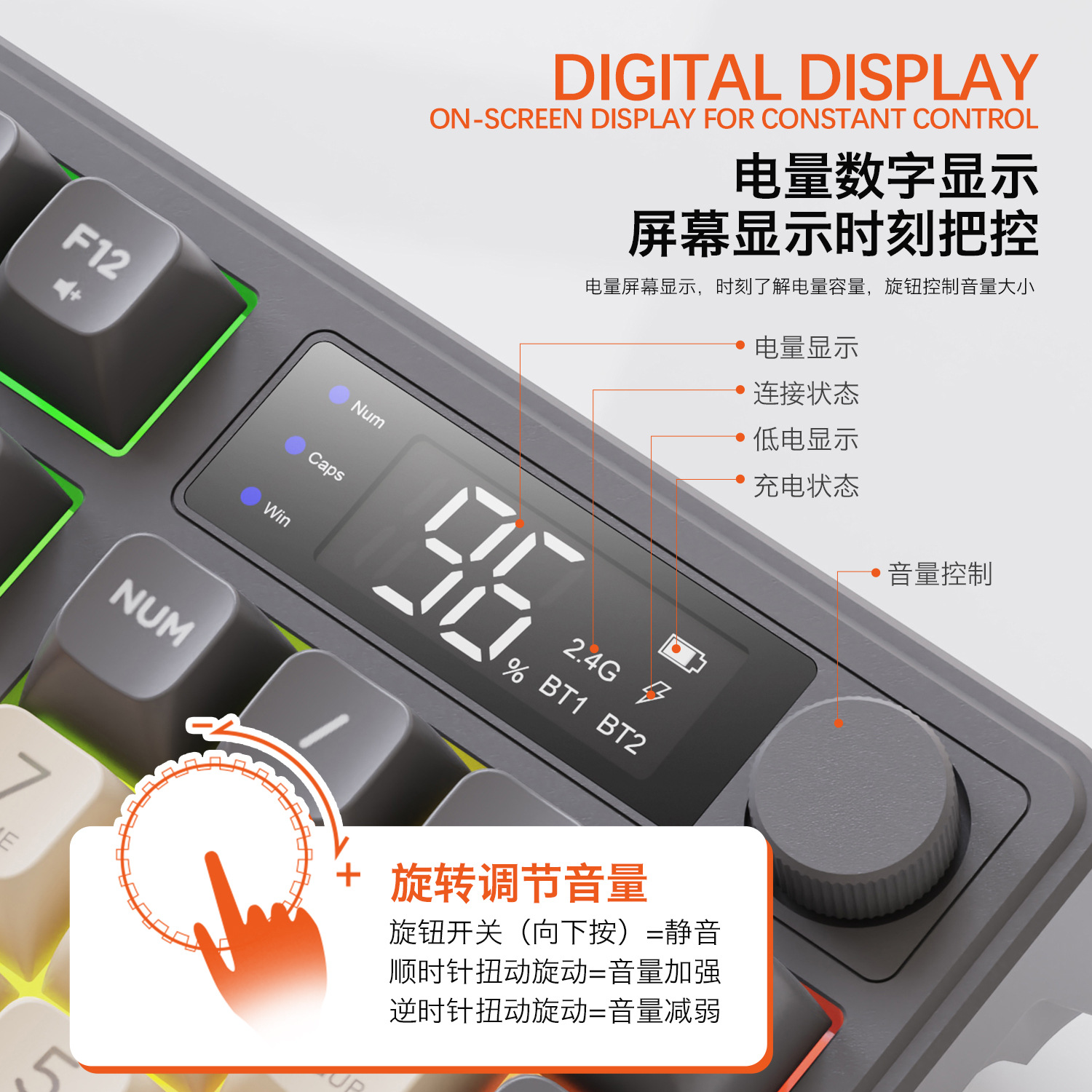 Hot Free Wolf T96 Wireless Dua - مراجعة Gaming Keyboard Mechanical وسعره