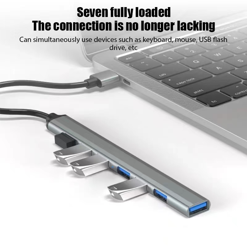 7 Ports USB 3.0 Type C HUB Exp - مراجعة Gaming Keyboard Type C وسعره