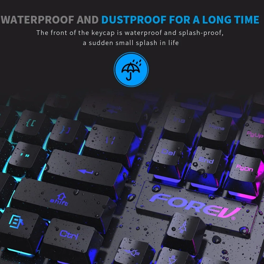 104 key Backlit Mechanical Key - مراجعة Keyboard Mouse Bundle Gaming وسعره
